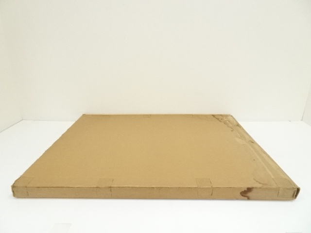 茶道具 風炉先 屏風 捻梅透かし 赤杉 胡麻竹 組立 時代物 茶道具 風炉先屏風 風炉先 2尺4寸 桑縁 利休梅裂 裏杉格子網代